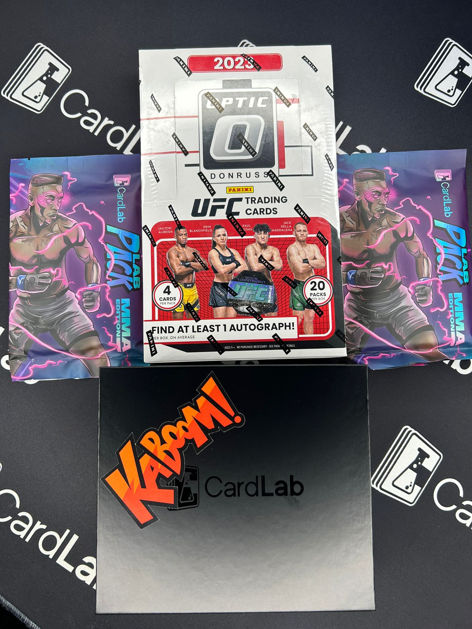 2023 PANINI DONRUSS OPTIC UFC HOBBY BOX, KO KABOOM SERIES, 2X MYSTERY